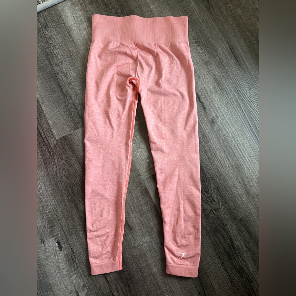 Gymshark Seamless Leggings Coral Pink | Women’s Size Small - Picture 4 of 5